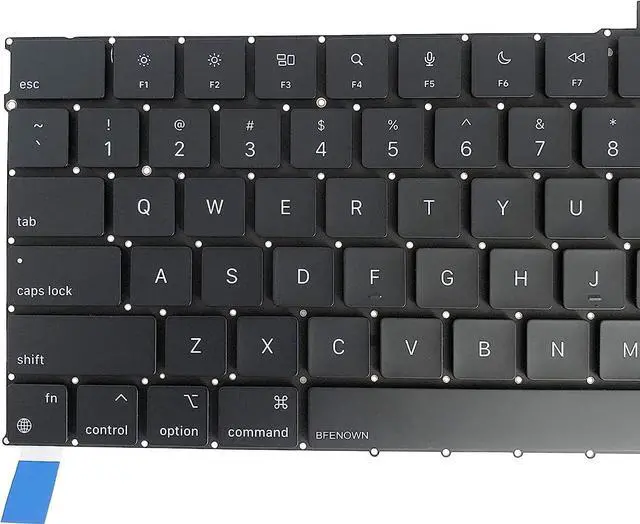 Alt view image 5 of 5 - Bfenown Replacement US Keyboard for MacBook Air M2 M3 M4 Retina 13.6 inch A2681 A3113 A3240, M2 M3 M4 15 inch A2941 A3114 A3241 2023-2025 Year (Black)