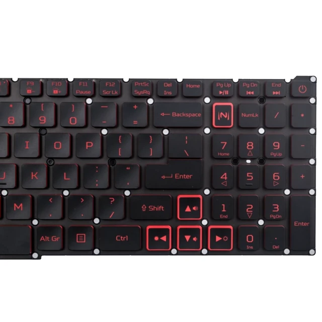 Alt view image 5 of 5 - QRFAX Replacement Laptop Keyboard with Red Backlight for Acer Nitro 5 AN515-45 AN515-56 AN515-57 AN515-58 AN517-41 AN517-45 AN517-52 AN517-57.Predator Helios 300 PH315-54 PH315-55 PH317-51 Series