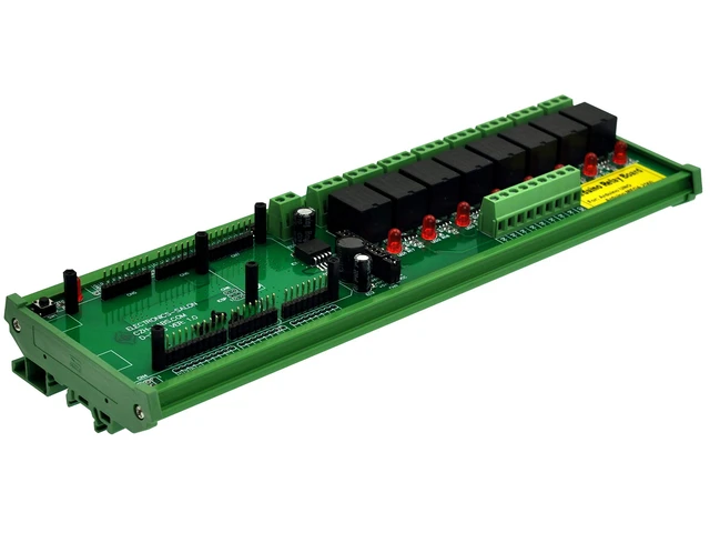 Alt view image 2 of 5 - DIN Rail Mount 8 SPDT IoT Power Relay Module for Arduino MEGA2560 / UNO