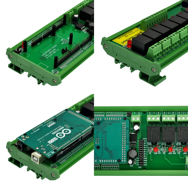 Alt view image 4 of 5 - DIN Rail Mount 8 SPDT IoT Power Relay Module for Arduino MEGA2560 / UNO