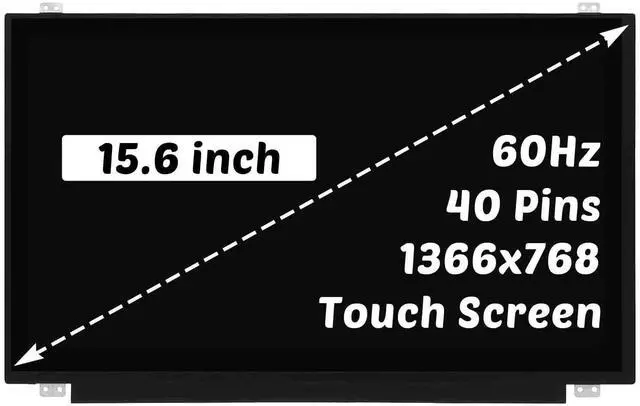 Main image of NT156WHM-T00 B156XTK01.0 Replacement for Dell Inspiron 5559 5558 5555 LCD Screen HD 1366X768 15.6 inch 40 Pins 60Hz LED LCD Touch Screen Display Digitizer Panel (for Touch Screen Only)