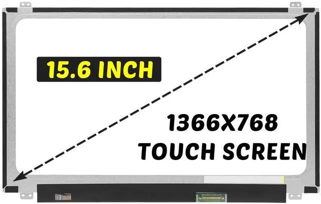 Alt view image 3 of 5 - NT156WHM-T00 B156XTK01.0 Replacement for Dell Inspiron 5559 5558 5555 LCD Screen HD 1366X768 15.6 inch 40 Pins 60Hz LED LCD Touch Screen Display Digitizer Panel (for Touch Screen Only)