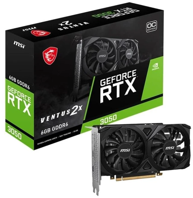 Main image of MSI GeForce RTX 3050 Ventus 2X 6G OC