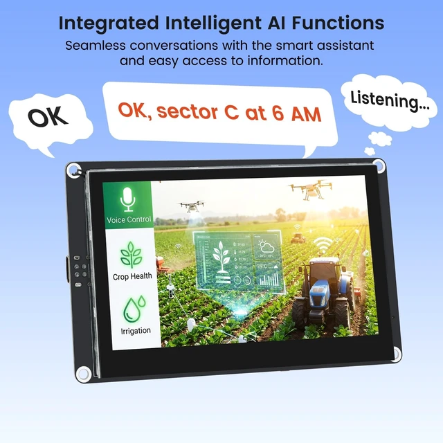 Alt view image 3 of 5 - ELECROW ESP32 Display 800480, 4.3" HMI Advanced ESP32 IPS Touch Display