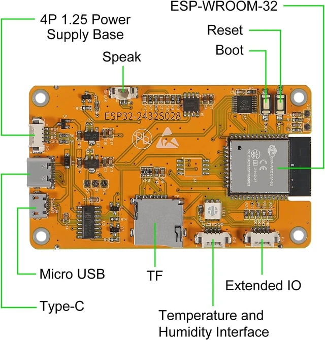 Alt view image 3 of 4 - 4pcs ESP32 LVGL WiFi & Bluetooth Development Board 2.4 inch LCD TFT Module 240 * 320 Smart Display Screen with Touch for Arduino