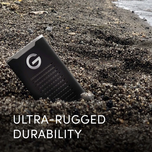 Alt view image 4 of 5 - SANDISK Professional 2TB G-DRIVE SSD - Ultra-Rugged, IP67 Dust/Water Resistant, Portable External NVMe Solid State Drive, Up to 1,050 MB/s, USB 3.2 Gen 2 - SDPS11A-002T-GBANB