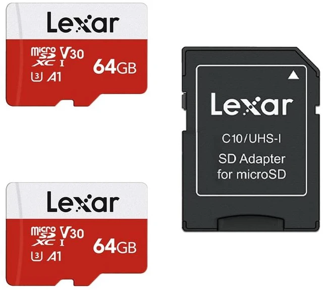 Main image of Lexar E-Series 64GB 2 PK Micro SD Card microSDXC UHS-I Flash Memory Card