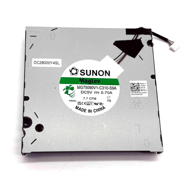 Alt view image 4 of 5 - BestParts New CPU+GPU Cooling Fan Replacement for DELL Precision 16 7670, P/N: 0MFWHG MFWHG (Note: Only for RTX A3000/ A4500/ A5500/ 3080 Ti Series)