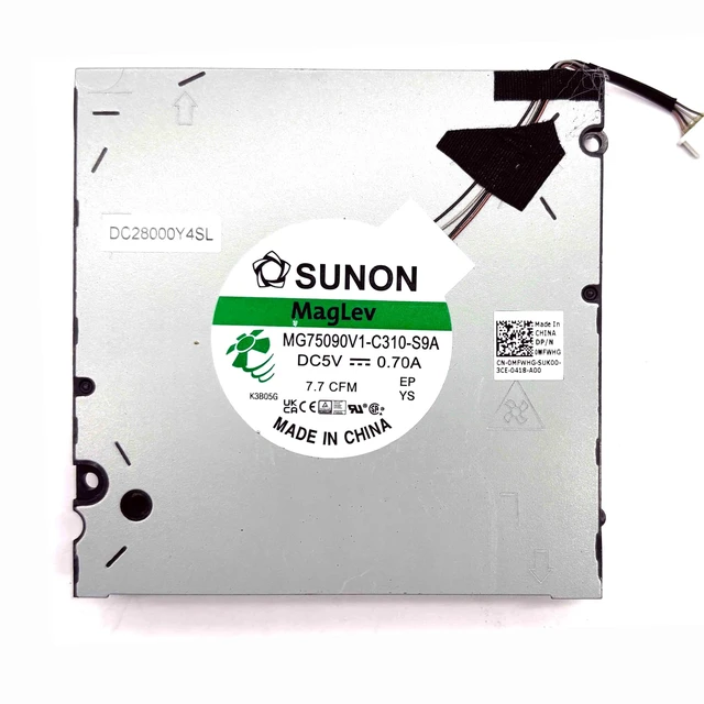 Alt view image 3 of 5 - BestParts New CPU+GPU Cooling Fan Replacement for DELL Precision 16 7670, P/N: 0MFWHG MFWHG (Note: Only for RTX A3000/ A4500/ A5500/ 3080 Ti Series)