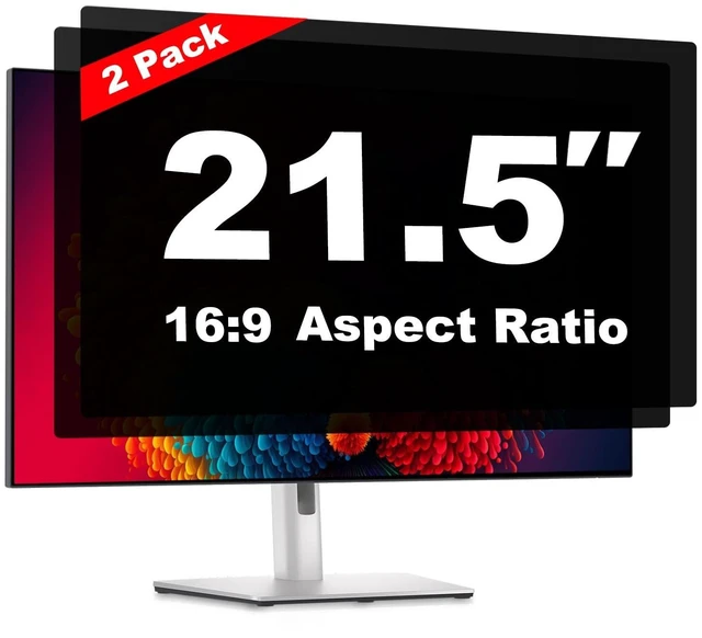 Main image of 21.5 Inch Computer Privacy Screen Shield 2 Pack for 16:9 Widescreen Desktop