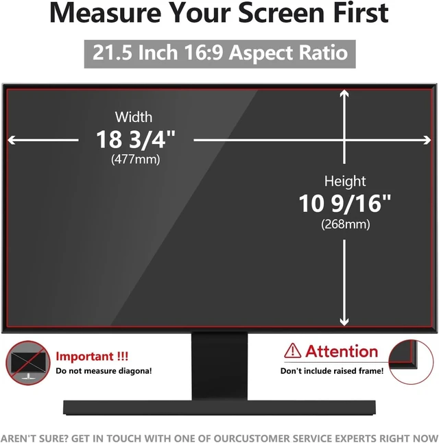 Alt view image 2 of 5 - 21.5 Inch Computer Privacy Screen Shield 2 Pack for 16:9 Widescreen Desktop