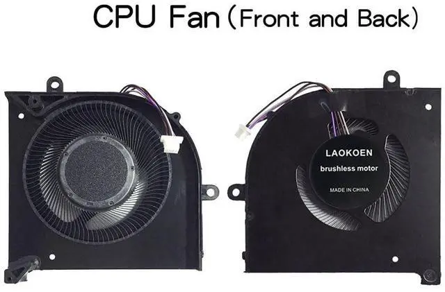 Alt view image 2 of 5 - LAOKOEN New Replacement Cooling Fans for MSI GS75 Stealth GS75 8SF P75 Creator Series P/N: 17G1-CPU 17G1-GPU MS-17G2 DC 5V