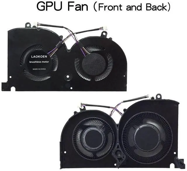 Alt view image 3 of 5 - LAOKOEN New Replacement Cooling Fans for MSI GS75 Stealth GS75 8SF P75 Creator Series P/N: 17G1-CPU 17G1-GPU MS-17G2 DC 5V