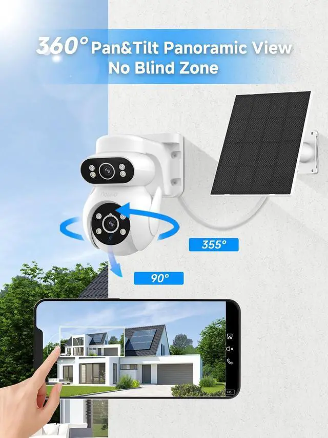 Alt view image 4 of 5 - Noorio 4G LTE Cellular Solar Security Camera Wireless Outdoor