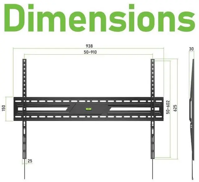 Alt view image 4 of 5 - Ultra Slim Flush TV Wall Mount Bracket for TCL QM6K QDMini LED 4K Smart with Google 55QM6K 55Inch TV - 1.2" Low Profile, Industrial Grade 165lbs, Easy Installation
