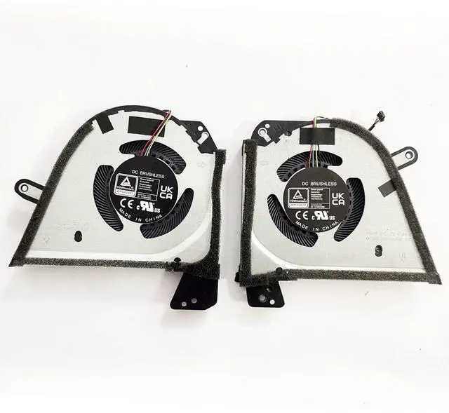 Alt view image 2 of 5 - Fleshy Leaf Replacement CPU+GPU Cooling Fan for Asus Rog Zephyrus G16 (2023) GU603V GU603VU GU603VI GU603VV GU603ZI GU603ZU GU603ZV 13NR0BL0T07111 FQAX 13NR0BL0T06111 FQAY