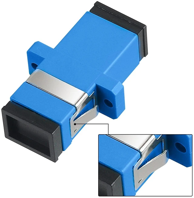Alt view image 3 of 5 - Xunsomten - 50pcs SC to SC UPC Fiber Optical Coupler Adapter