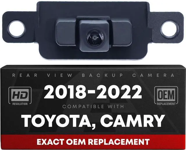 Main image of Rear View Backup Camera, Reverse Park Assist - Compatible with 2018-2020 Toyota Camry, 2018-2022 Toyota Camry Hybrid - OEM 8679006090, TO1960154