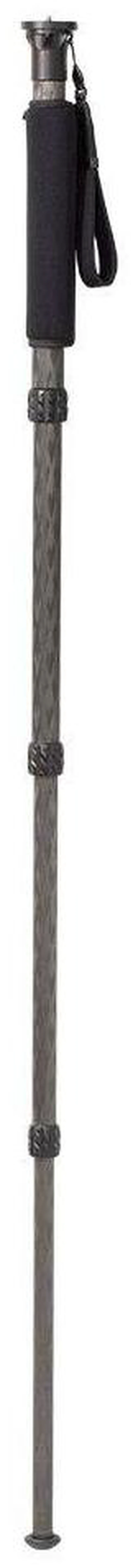 Alt view image 2 of 5 - ProMediaGear TR34M 34 Series Carbon Fiber Monopod with Reversible 1/4"-20 and 3/8"-16 Threaded Adapter, 34mm Diameter, 50 lb Payload, Max Height: 63"