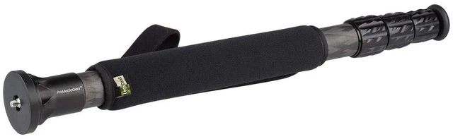 Alt view image 5 of 5 - ProMediaGear TR34M 34 Series Carbon Fiber Monopod with Reversible 1/4"-20 and 3/8"-16 Threaded Adapter, 34mm Diameter, 50 lb Payload, Max Height: 63"