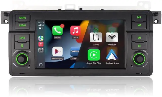 Main image of Car Radio for BMW E46 3 Series 1999-2005 Carplay Android Auto Bluetooth