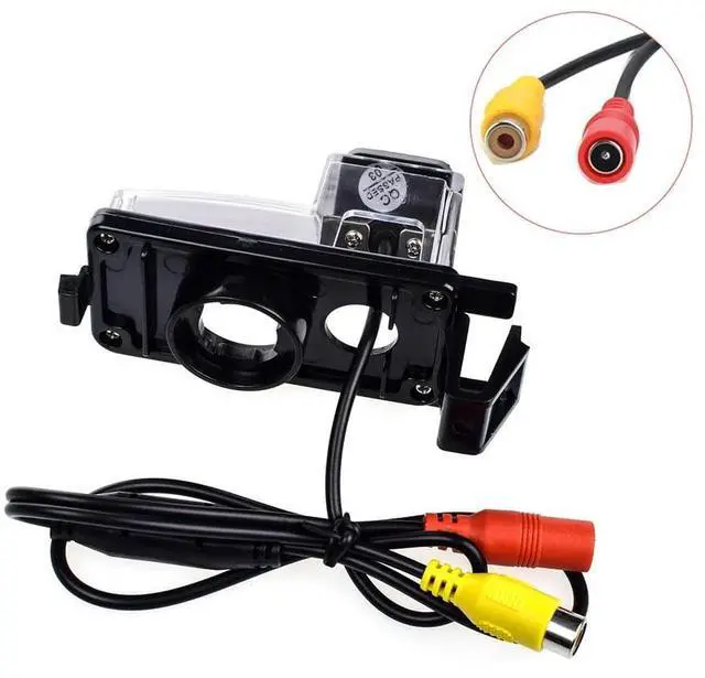 Alt view image 2 of 5 - Vlicevrn HD Fisheye Vehicle Car Rear View Camera Night Vision Backup Parking Camera for Nissan Versa Tiida Livina Pulsar Latio Fairlady Z 350Z 370Z GT-R (R35) Leaf (Golden Fisheye Dynamic)