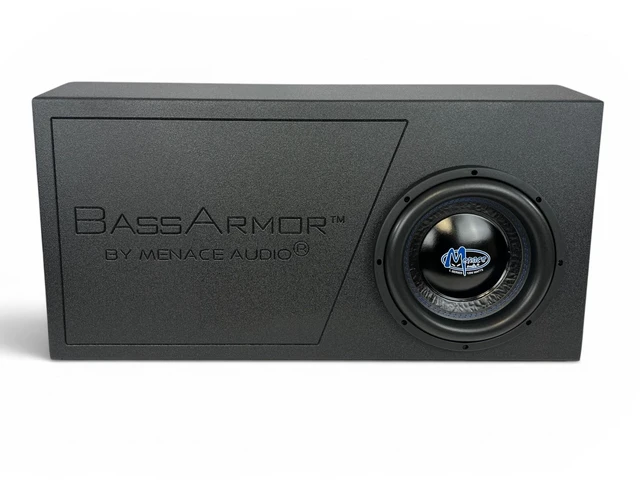 Alt view image 3 of 5 - MENACE AUDIO BASSARMOR 10" Loaded Truck Subwoofer Enclosure MA-LTB1004AR