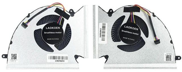 Main image of LAOKOEN New Cooling Fan Replacement for MSI GE76 Raider GP76 Leopard GE76 11UH 11UE 11UG GP76 WE76 MS-17K3 17K4 17K2 17K1 Series P/N:N452 N451 PABD1A010SHR-N451 PABD1A010SHL-N452 DC12V 0.6A Fan