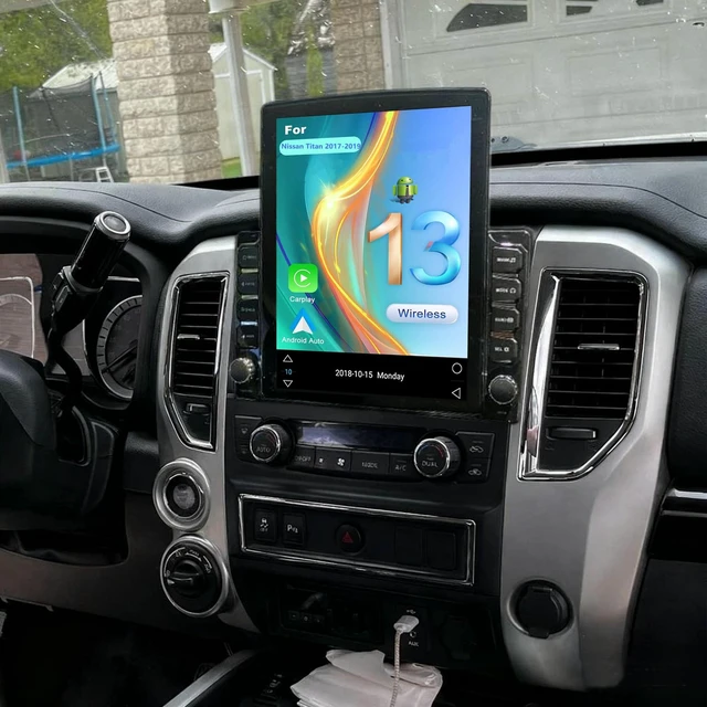 Main image of 2 DIN Car Stereo Upgrade for Nissan Titan 2017-2019, 9.7" Touchscreen Android 13 Car Radio with Wireless CarPlay Android Auto GPS Navi Bluetooth WiFi SWC FM DSP Backup Camera, 4G+64G