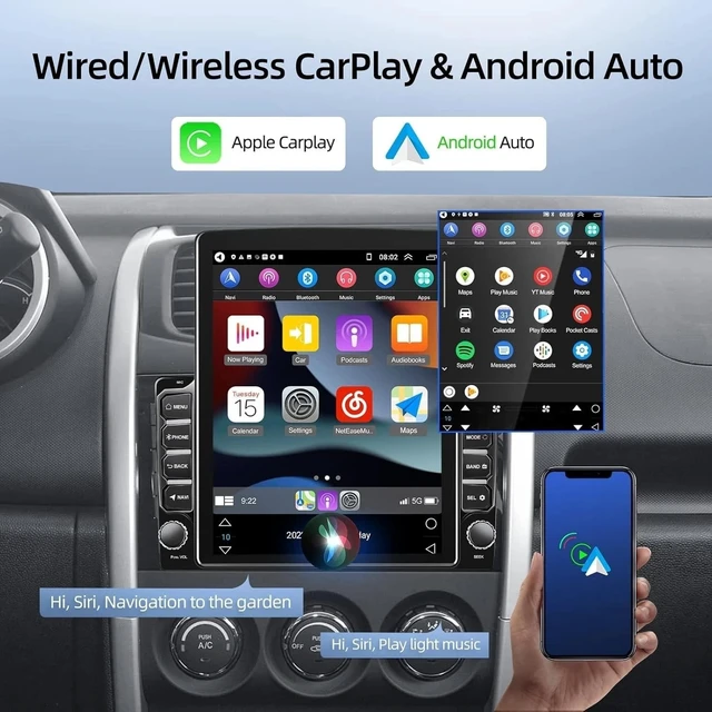Alt view image 4 of 5 - 2 DIN Car Stereo Upgrade for Nissan Titan 2017-2019, 9.7" Touchscreen Android 13 Car Radio with Wireless CarPlay Android Auto GPS Navi Bluetooth WiFi SWC FM DSP Backup Camera, 4G+64G