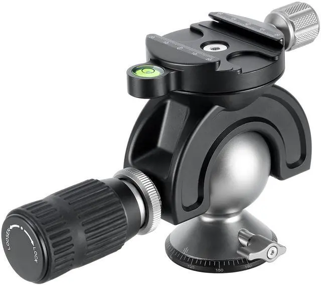 Alt view image 3 of 3 - MH-50 Ball Head Tripod Mount Handlebar, Compatible for Arca Swiss with 38mm Plate, 3/8 Screw, Weight 756g, Maxload 25kg, Flexible Field Equipment