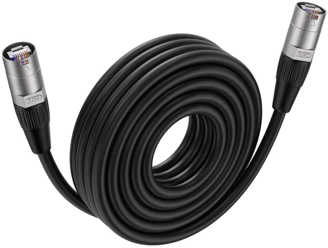 Main image of NUOSIYA Ethercon Cable, Shielded Cat 5e Ethernet, Silvery, 1, 35FT