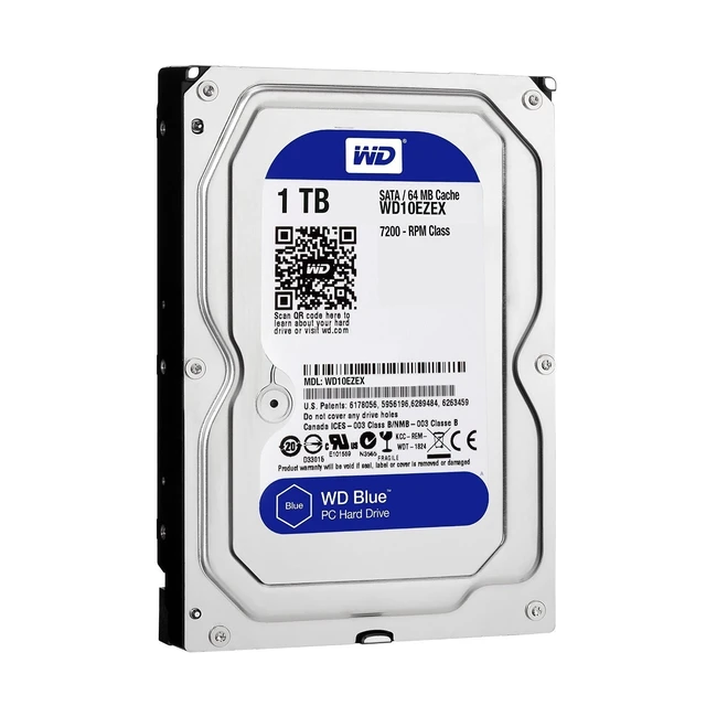 Alt view image 2 of 5 - Western Digital(WD) BLUE Deskptop 1TB( 1Terabyte) 3.5"Hard Disk Drive, 5400~7200RPM, SATA3 ( 6.0GB/s), 64MB Cache, IDEAL for PC/Mac/CCTV/NAS/DVR/Raid and SATA Applications, 1YR Warranty