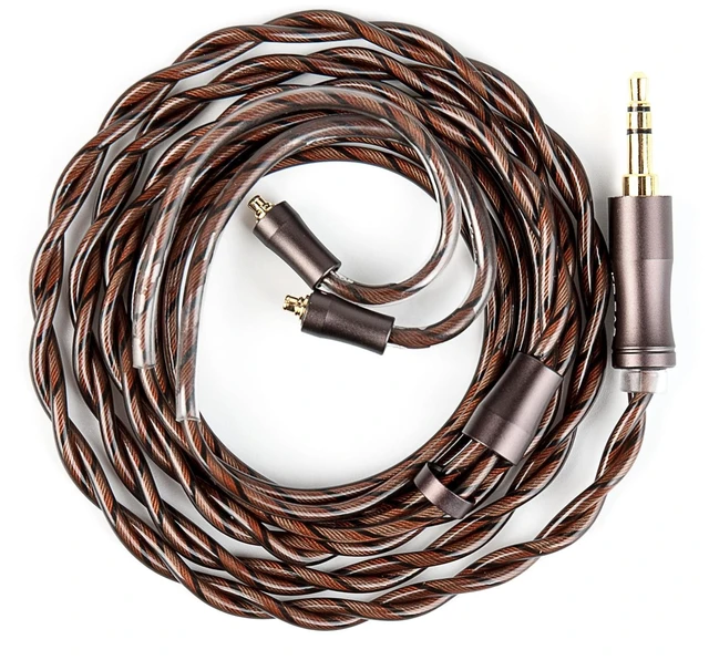 Main image of KBEAR Cadence IEMs Cable, 6N High-Purity Copper Silver-Plated HiFi Headphone Cable, Ultra-Strong Anti-Interference, Three-Frequency Balance, 3.5/4.4mm Plug Optional, 3.94ft/120cm (Bronze, MMCX 3.5MM)