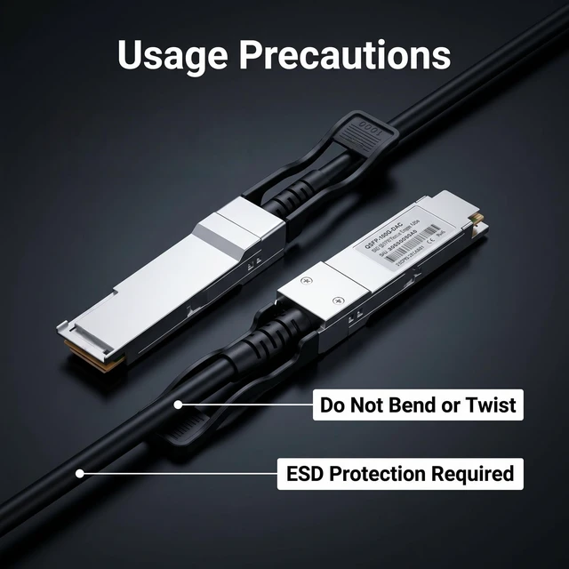 Alt view image 3 of 5 - 100GbE QSFP28 Cable-100GBASE-CR4 Passive Direct Attach Copper Cable(10ft)