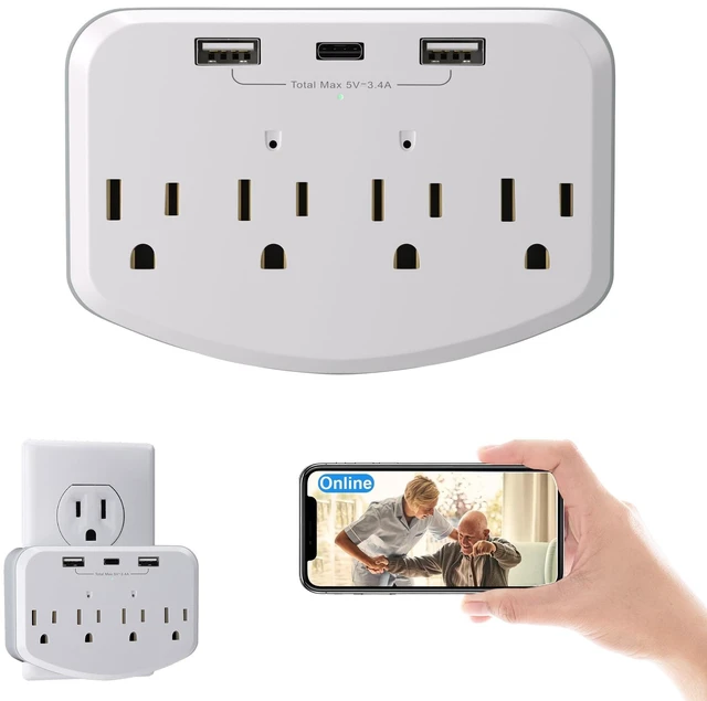 Main image of Kestanlora HD 1080P Wireless Hidden Camera WiFi spy cam, Indoor Wall Outlet with Motion Detection, Loop Recording, No Audio Nanny Cameras for Home Security/Office/Baby & Pet