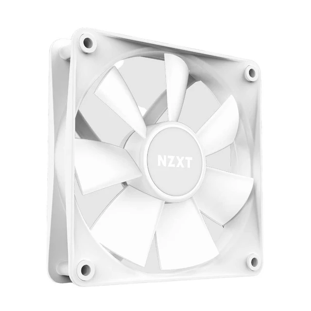Alt view image 4 of 5 - NZXT F140 RGB Core - 140mm Hub-Mounted RGB Fan - 8 Individually-Addressable LEDs - Semi-Translucent Blades - High Static Pressure & Airflow - Quiet Operation - PWM Control - CAM Software - White
