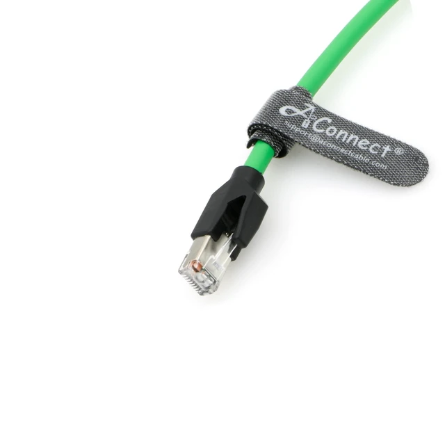 Alt view image 4 of 5 - AConnect M12 4 Position D-Coded Connector to RJ45 Cat5e Ethernet Cable Assembly Waterproof Portable 16.5Ft/5M