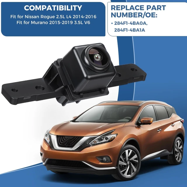 Alt view image 2 of 5 - ACAUTO Front View Camera OE: 284F1-4BA0A 284F1-4BA1A, Compatible with 2014-2016 Nissan Rogue 2.5L L4 Murano 2015-2019 3.5L V6