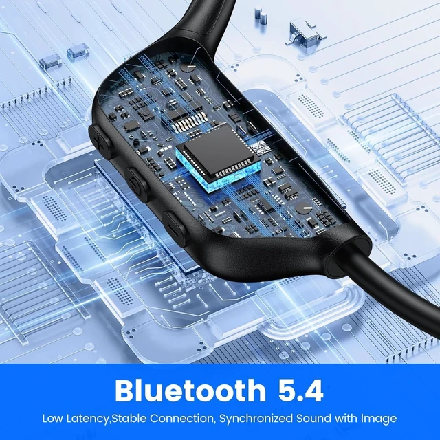 Alt view image 5 of 5 - KESIEME Swimming Headphones,IPX8 Waterproof Bone Conduction Headphones with 32GB Built-in Memory,Underwater Earphones for Swimming,Bluetooth 5.4 Open-Ear Sport Earbuds for Running, Cycling