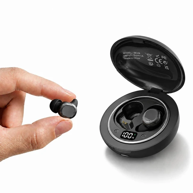 Main image of INSONIXN Mini Sleep Earbuds Bluetooth 6.0 Wireless for Side Sleepers, Black