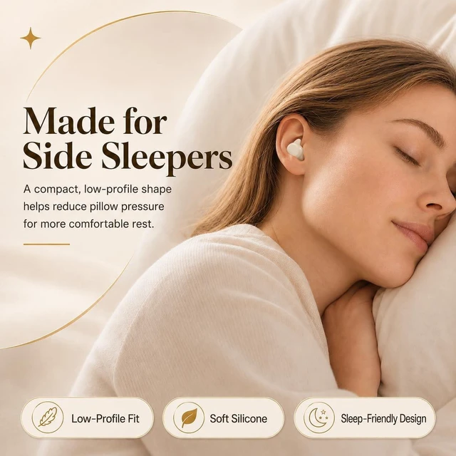Alt view image 2 of 5 - INSONIXN Mini Sleep Earbuds Bluetooth 6.0 Wireless for Side Sleepers, Black