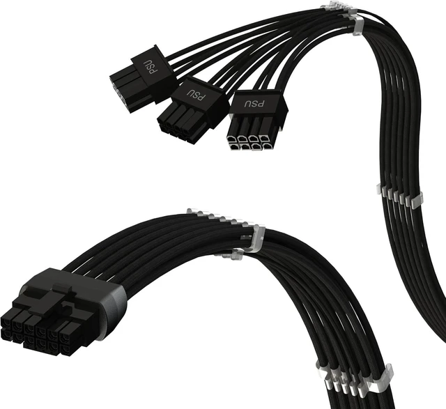 Main image of LINKUP 12VHPWR GPU Power Cable ^^ for ASUS PSUs, Straight ^^ 70cm