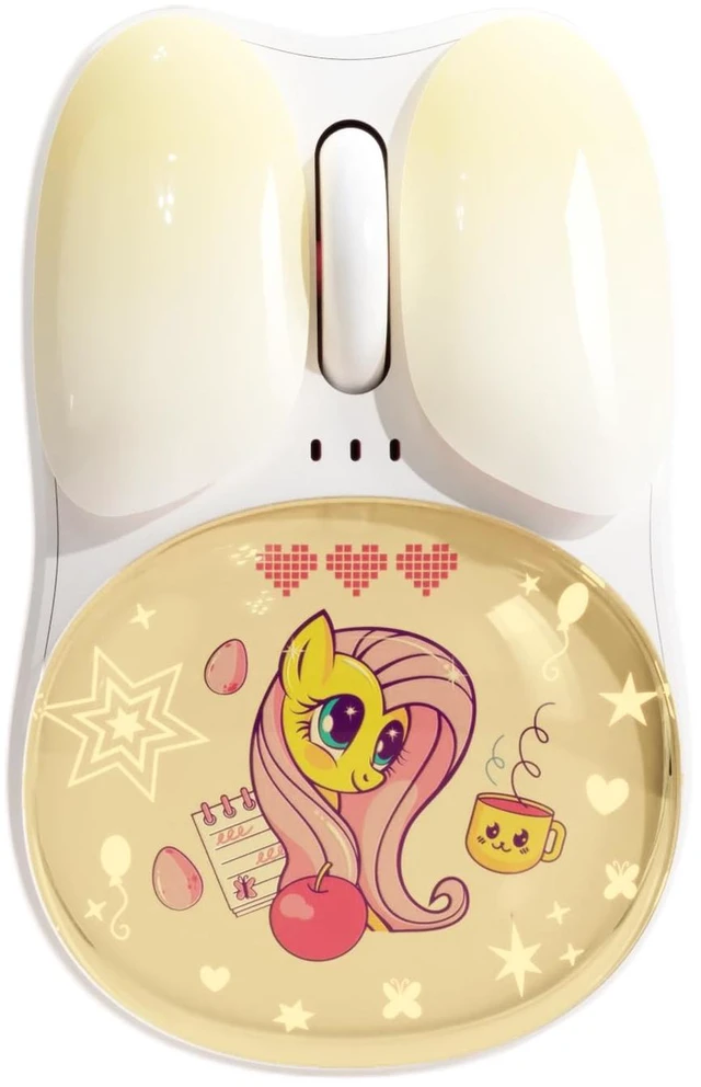 Main image of My Little Pony M01 Silent Wireless Mouse, Quiet Clicks, 3 Adjustable DPI (800/1200/1600), Dual-Mode (2.4GHz/Bluetooth), Ergonomic for Mac/Windows (Cream)