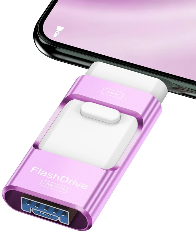 Main image of ZARMST 256GB Flash Drive for Phone Photo Stick,Thumb Drive USB Stick High Speed Transfer USB Drives External Picture Video Storage Memory Expansion for Phone/Pad/PC (Titanium Purple)
