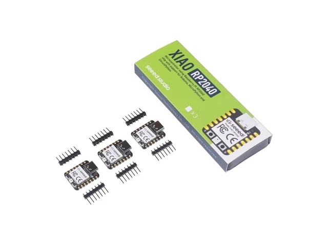 Alt view image 5 of 5 - Seeed Studio XIAO RP2040 Microcontroller with Dual-Core ARM Cortex M0+ Processor, Supports Arduino, MicroPython and CircuitPython with Rich Interfaces, 3pcs.
