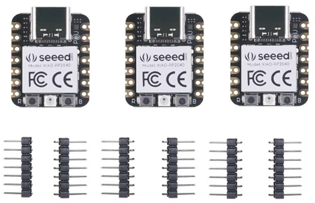 Main image of Seeed Studio XIAO RP2040 Microcontroller with Dual-Core ARM Cortex M0+ Processor, Supports Arduino, MicroPython and CircuitPython with Rich Interfaces, 3pcs.