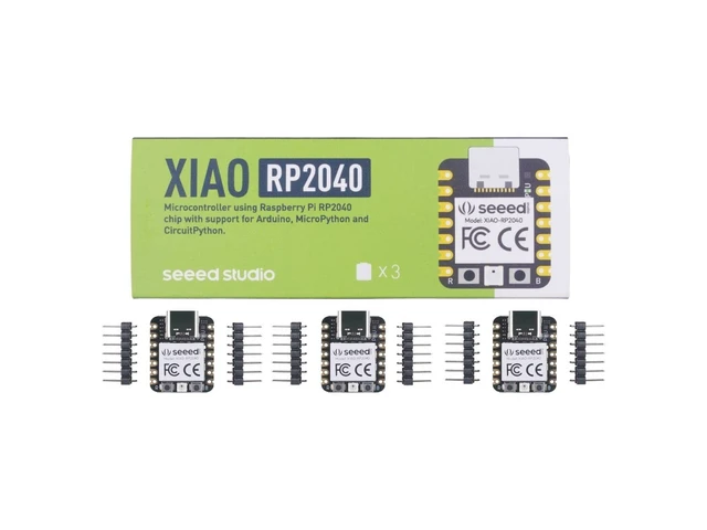 Alt view image 2 of 5 - Seeed Studio XIAO RP2040 Microcontroller with Dual-Core ARM Cortex M0+ Processor, Supports Arduino, MicroPython and CircuitPython with Rich Interfaces, 3pcs.