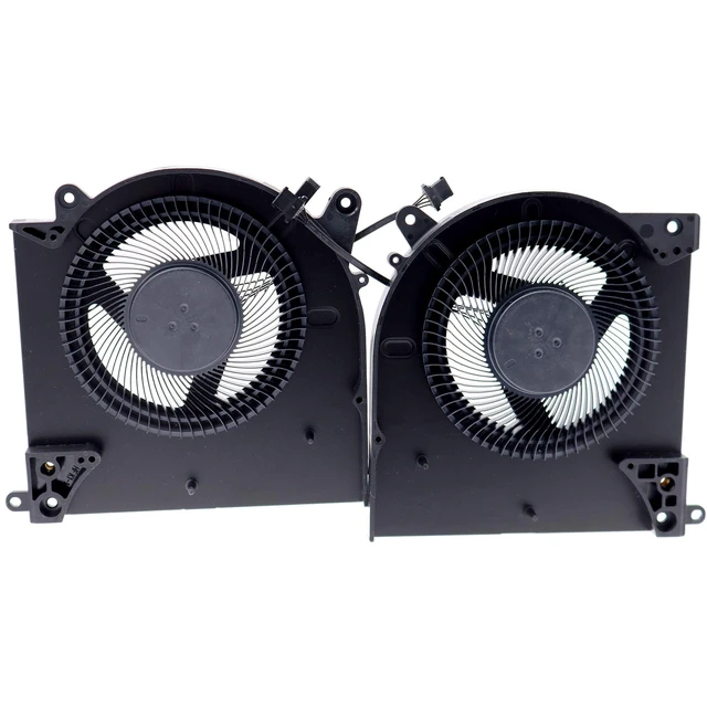 Alt view image 3 of 5 - Deal4GO CPU Cooling Fan 0D1X38 D1X38 EG50061S1-C080-S9A w/GPU Cooler Fan 0TG9V0 TG9V0 EG50061S1-C070-S9A Set Replacement for Dell Alienware M15 R3 ALWM15R3
