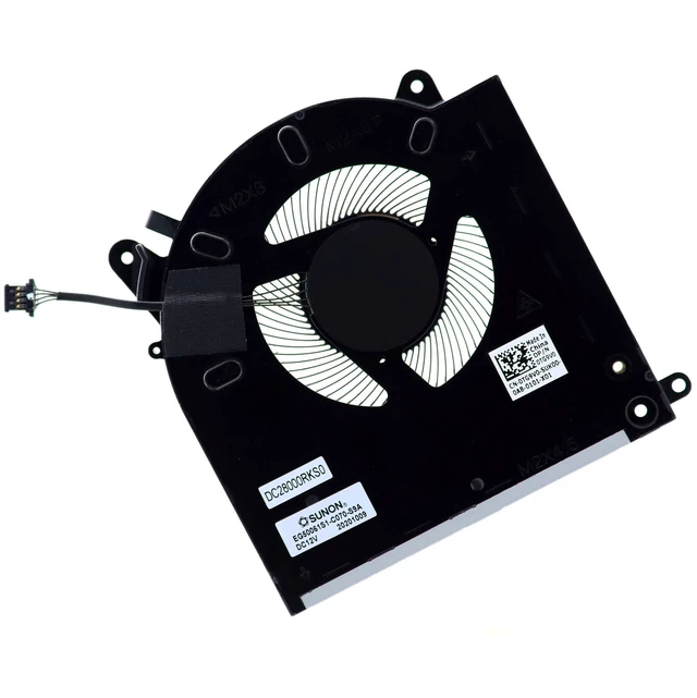 Alt view image 5 of 5 - Deal4GO CPU Cooling Fan 0D1X38 D1X38 EG50061S1-C080-S9A w/GPU Cooler Fan 0TG9V0 TG9V0 EG50061S1-C070-S9A Set Replacement for Dell Alienware M15 R3 ALWM15R3